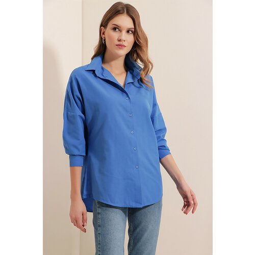 Bigdart Shirt - Blue - Oversize Slike