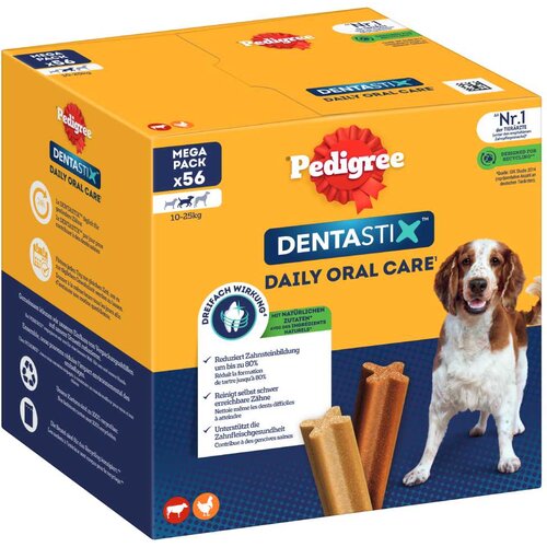 Pedigree Dentastix dnevna nega zob - Multi pakiranje (168 kosov) za srednje velike pse (10-25 kg) Cijene