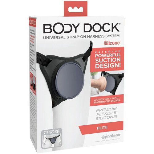 Pipedream Strap on Body Dock Elite, Crni Slike