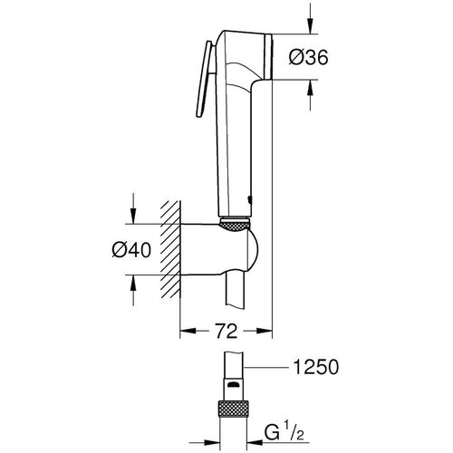 Grohe 27513GL1 Tempesta-F Trigger Spray bide tu&amp;scaron; set Slike