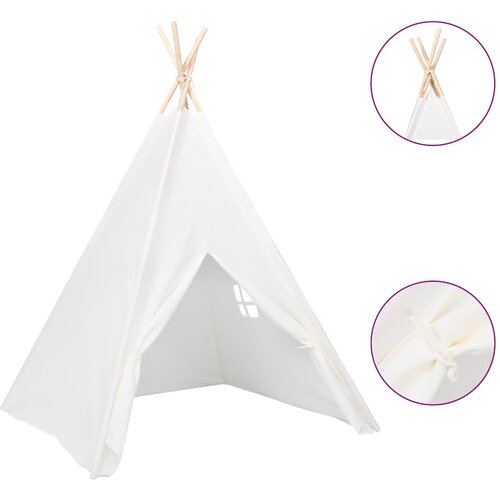 The Living Store Dječji šator tipi od breskvine kore bijeli 120 x 120 x 150 cm Cene