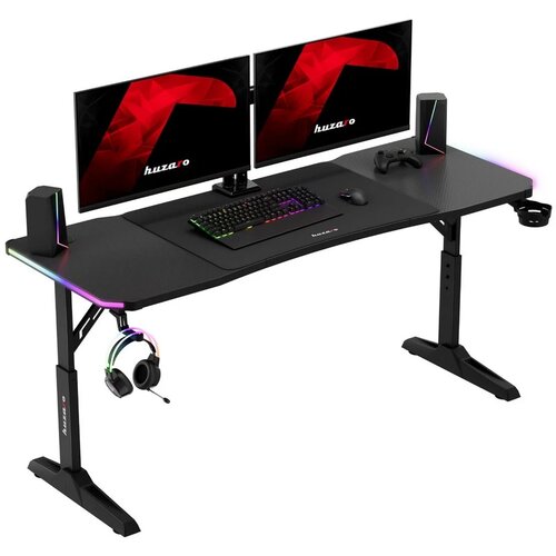 gaming sto Huzaro Hero 4.6 Crni RGB 160x60cm Cene