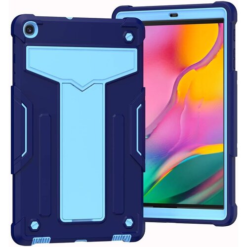 NIKCORP Ovitek za Samsung Galaxy Tab A 10.1 (2019) robusten s stojalom, trpežna troslojna za&scaron;čita proti udarcem, silikon, moder, (5000139122) Cene