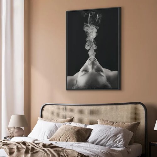  Slika - Smoke Cloud (1 Part) Vertical 60x90 U crnom drvenom okviru Slike