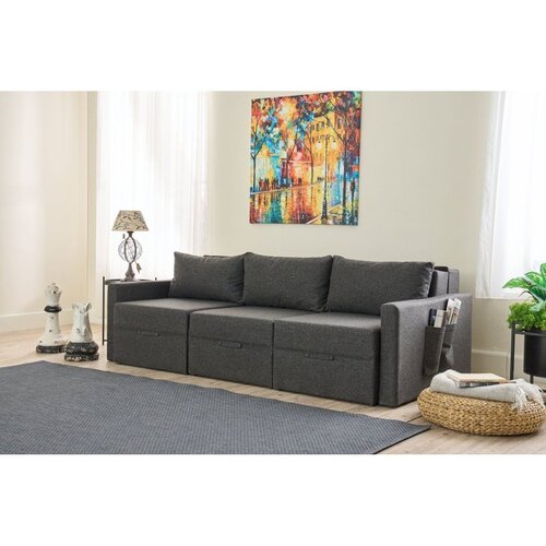 Atelier Del Sofa Saros trosed na razvlačenje 230 cm, antracit Cene