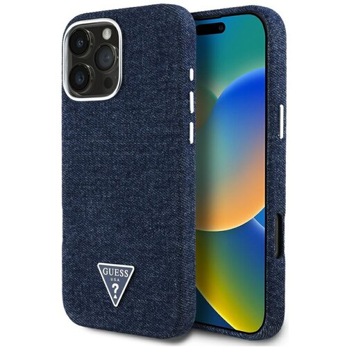 Guess OVITEK CASE MAGNETNI ZA MAGSAFE IPHONE 16 PRO MAX DENIM LOGO, (5000014616) Cene