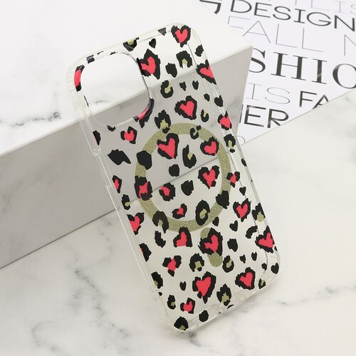  Maska LEOPARD MagSafe za iPhone 13/iPhone 14/ roza Cene