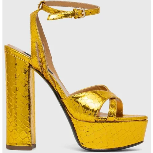 Patrizia Pepe Kožne sandale boja: zlatna, 2X0028 L069 Y441