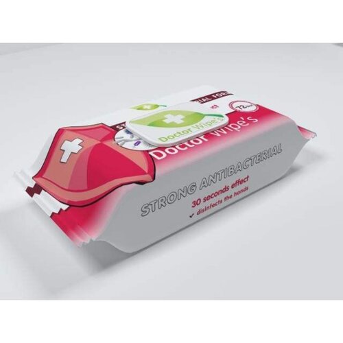 Doctor Wipe&amp;#039;s DR. WIPES - Vlažne maramice antibakterijske sa poklopcem Slike