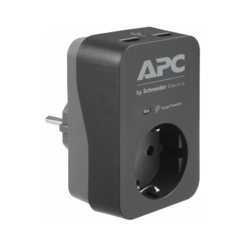 APC essential surgearrest, 1 schuko + 2 usb charging ports (2.4A total), 230V 16A Slike