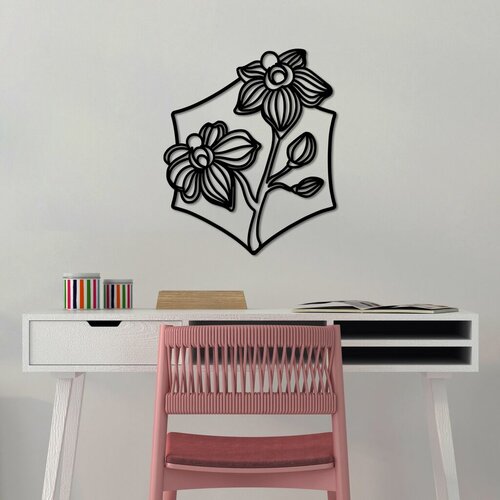 Wallity zidna dekoracija orchid - l, 70 x 58 cm, crna Cene