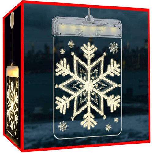  Gravirana 3D pleksiglas led toplo bijela pahulja od 17 cm Cijene