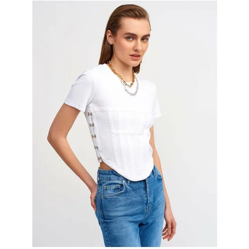 Dilvin Blouse - White - Fitted