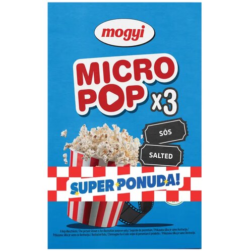 Mogyi Grickalica kokice za mikrovalnu 900 g - slane (3x300 g) Slike