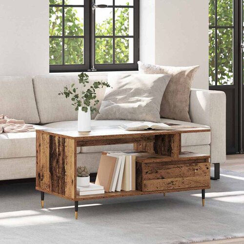 Kava Stol Staro drvo 90 x 49 x 45 cm Konstruirano drvo Slike