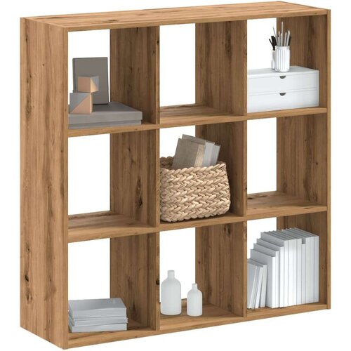  Regal za knjige boja artisian hrast 102x32x102 cm drveni Slike