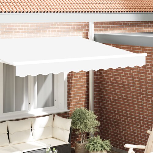  Zaslon tende Bela 330 x 20 cm Platno, (5000222427) Cene