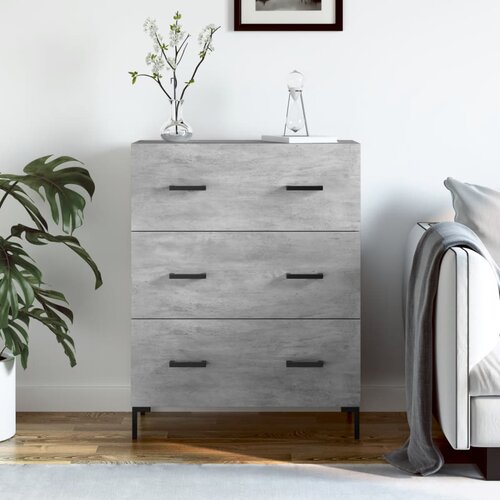  Komoda siva boja betona 69,5x34x90 cm od konstruiranog drva Cijene