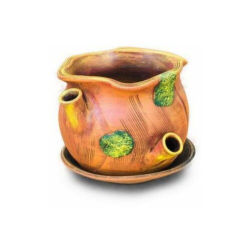 Etno Keramika saksija panj velika 20cm etno keramika Slike