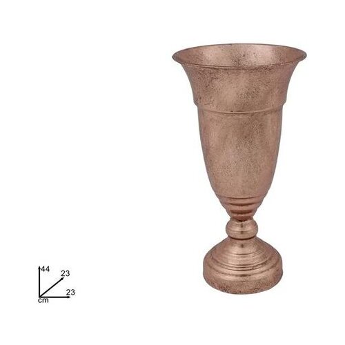  VAZA D23X44 CM ANTIC ROZA METALNA Slike