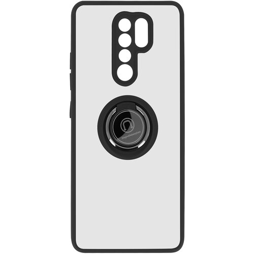 AVIZAR Ovitek z obrocem za Xiaomi Redmi 9 - hrbtna stran proti prstnim odtisom, združljiva z magnetnim stojalom - crna, (20719276) Cene