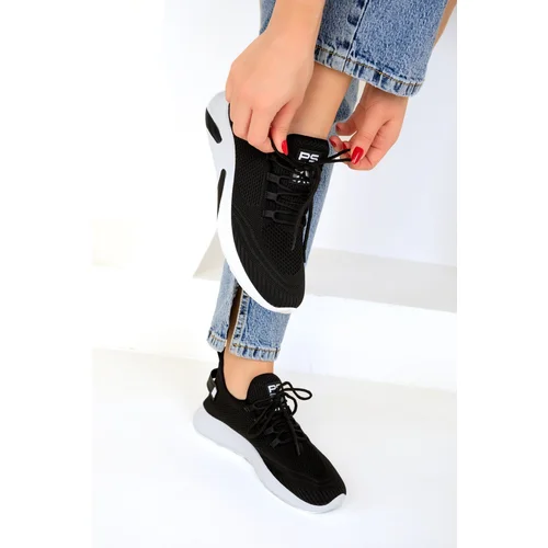 Soho Black-White Unisex Sneakers 16884