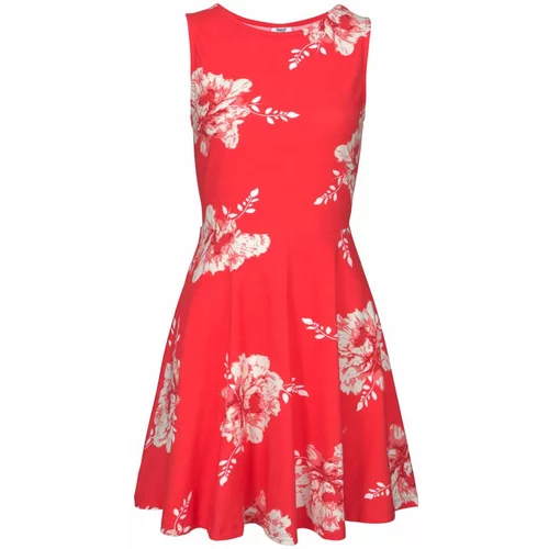 BEACH TIME Ljetna haljina svijetlocrvena / bijela