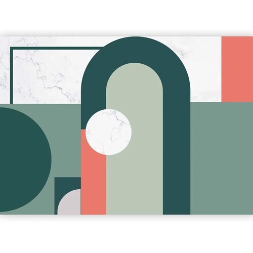  Foto tapeta - Geometric Pattern With Marble Motif 343x256 Samoljepljiva Slike