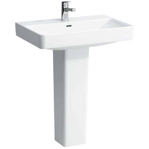 Laufen H8109670001041 Pro S 70 x 46,5 cm pravokotni stenski keramični umivalnik z odprtino za armaturo Slike