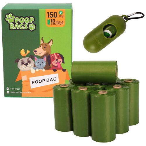 INF biorazgradljive pasje vrečke - dozirnik - army green 10, (21732233) Cene