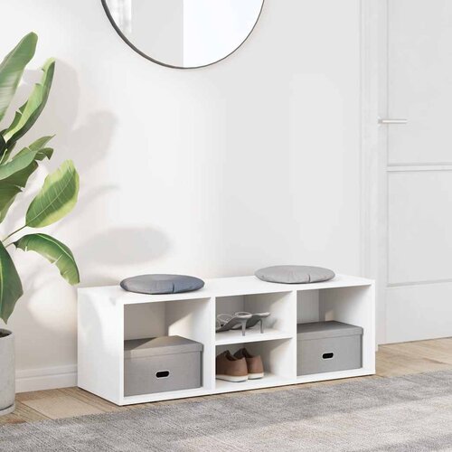  Klupa za spremanje obuće bijela 105x35x35 cm konstruirano drvo Cijene
