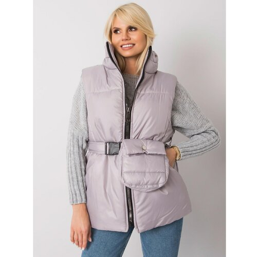 Fashion Hunters Light gray down vest Slike