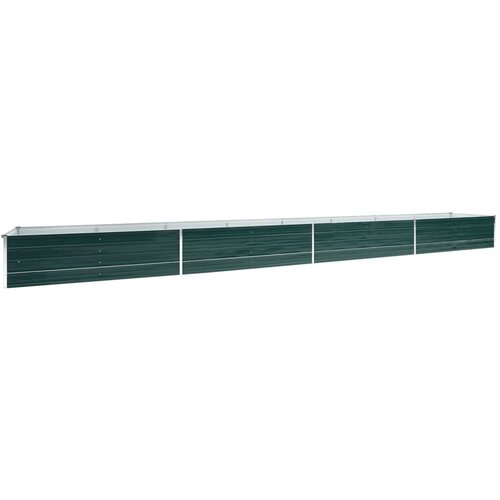 vidaXL Visoka greda pocinkano jeklo 600x80x45 cm zelena Cene