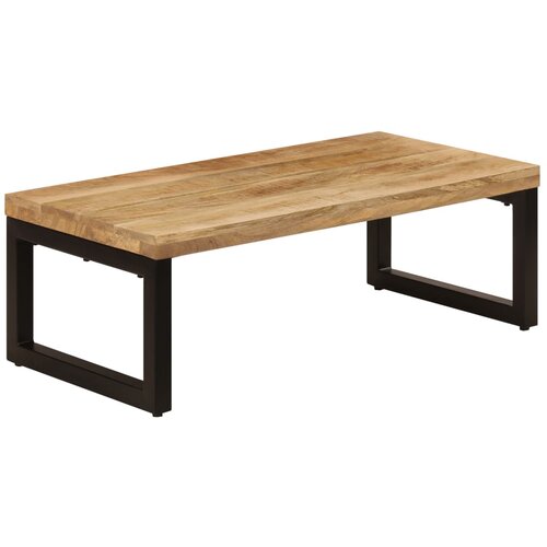 Stolić za kavu 100 x 50 x 35 cm od masivnog drva manga i čelika Slike