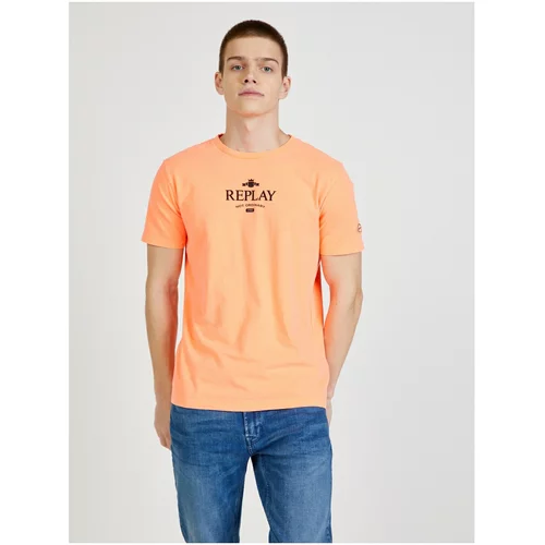 Replay Orange Men's T-Shirt - Men's