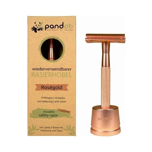 Pandoo Metalni sigurnosni brijač - Ružičasto zlato