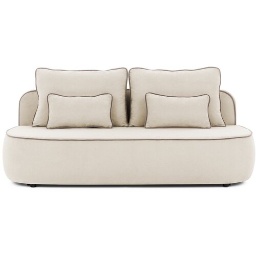 Ropez Bež/smeđe-siva bar&amp;scaron;unasti sklopiva/s prostorom za odlaganje sofa 210 cm Saga &amp;ndash; Slike