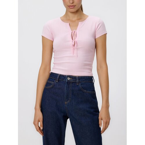 Reserved Bluza na vezanje - pastelnoružičasto Cene