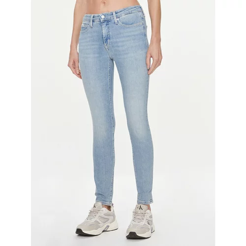 Calvin Klein Jeans Jeans hlače J20J222444 Modra Skinny Fit