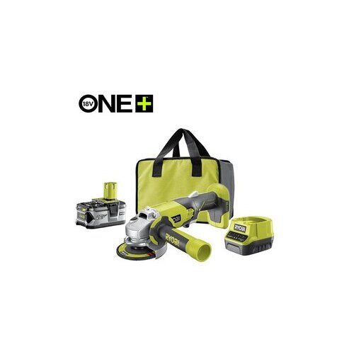  Set aku. ugaona brusilica (115mm) + punjač+ baterija 4Ah (18V ONE+&trade;) - RYOBI R18AG-140S Cene
