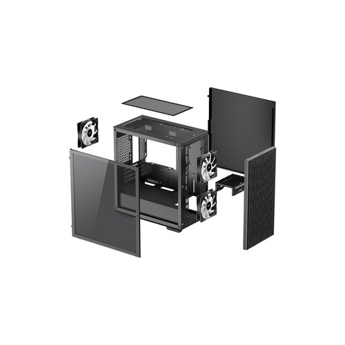 DeepCool Ohišje MATREXX 40 3FS, črno Cene