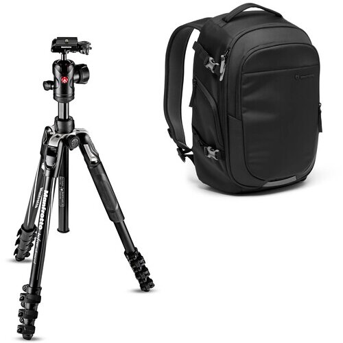 Manfrotto Tripod SET MKBFRLA4BK-BDL Befree adv alu with adv Backpack Slike