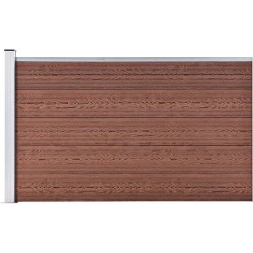 vidaXL Vrtna ograda WPC 175 x 105 cm smeđa Cijene