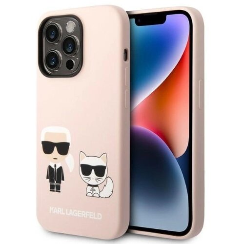 Karl Lagerfeld ETUI SILICONE KARL&CHOUPETTE MAGSAFE NA IPHONE 14 PRO MAX - JASNOR&Oacute;ŻOWE, (21896840) Cene