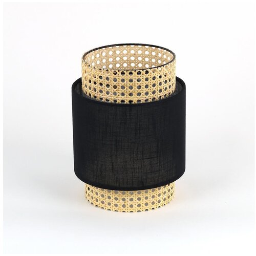  Zamenski abažur za stolnu lampu i luster BOHO E27 prečnik 20 cm ratan/crna Slike