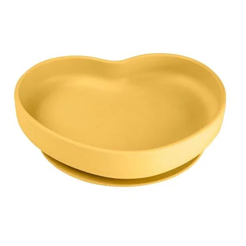 Canpol Silicone Suction Plate Yellow silikonski tanjur s vakuumom 300 ml za otroke
