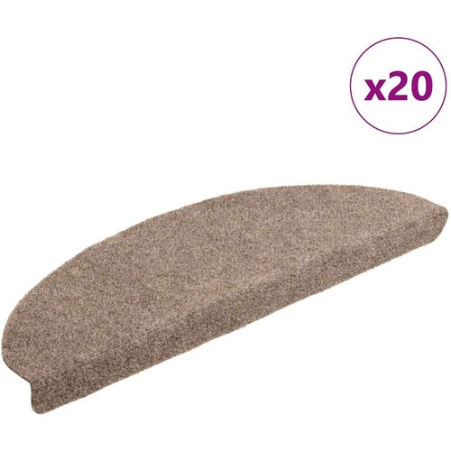  Ljepljivi tepisi za stepenice 20 kom krem 65x21x4 cm Slike