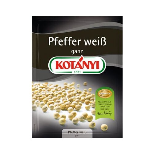 Kotanyi Beli poper celi - 21 g Slike