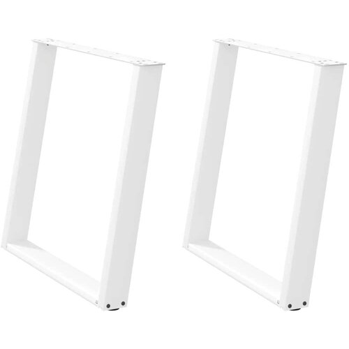 VidaXL noge za jedilno mizo u-oblika 2 kosa bela 80x(72-73) cm jeklo Slike