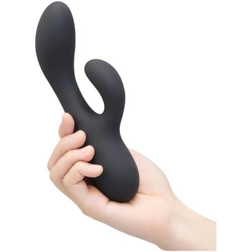 Le Wand Soft Rabbit - 2-motorski vibrator s klitoralnim rukačem (crni) Cijene
